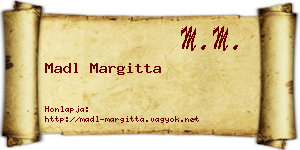 Madl Margitta névjegykártya